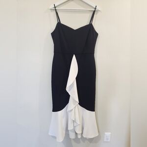 Christian Siriano Black and White Women's Dress